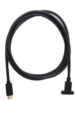 Cable SYSTEM-S USB 3.1 180 cm Adaptador de tornillo tipo C macho a hembra en color negro