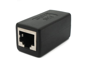 Adaptador LAN SYSTEM-S Cable adaptador Ethernet conector RJ45 a conector hembra en color negro