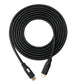 SYSTEM-S USB 3.1 Gen 2 100W Cable 2 m Type C Male to Male Screw in Black