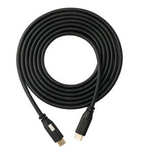 Cable SYSTEM-S USB 3.1 Gen 2 100W 2 m Tipo C Adaptador de Tornillo Macho a Macho en Negro