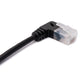 SYSTEM-S LAN cable 25 cm RJ45 8P8C STP Cat6 plug to plug angled black
