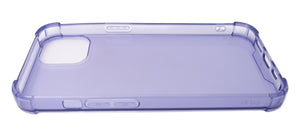 Custodia protettiva in silicone viola trasparente per iPhone 13