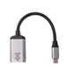 SYSTEM-S HDMI cable 20 cm standard 1.4 socket to USB 3.1 type C plug adapter in grey