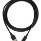 SYSTEM-S USB 3.1 Kabel 150 cm Typ C Stecker zu 3.0 Typ A Stecker in Schwarz