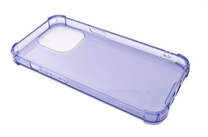 Funda protectora de silicona SYSTEM-S en funda transparente violeta para iPhone 13 Pro