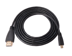 Cavo HDMI 1.4 adattatore da 1,5 m maschio a micro maschio in nero