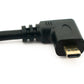 Câble HDMI 1.4 20 cm femelle vers micro mâle adaptateur angle en noir
