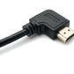 HDMI 1.4 Cable 50 cm Type A Male to Male Adapter Screw Angle in Black