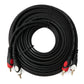 Cable SYSTEM-S Cinch 2 RCA de 10 m adaptador AV estéreo macho a macho en negro