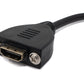SYSTEM-S HDMI 1.4 cable 25 cm Type A male to male screw in black