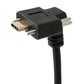 SYSTEM-S USB 3.1 Gen 2 100W Kabel 100 cm Typ C Stecker zu Buchse Schraube Winkel