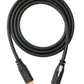 Cable SYSTEM-S USB 3.1 Gen 2 de 100 W, adaptador de tornillo tipo C macho a macho de 100 cm en negro