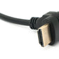 Cavo HDMI 1.4 Adattatore angolare a vite da 30 cm maschio a femmina in nero