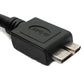 SYSTEM-S USB 3.0 Kabel 8 m Micro B Stecker zu A Stecker in Schwarz