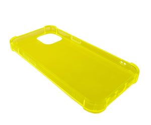 Coque de protection en silicone SYSTEM-S en coque transparente jaune pour iPhone 13