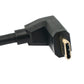 SYSTEM-S USB 3.1 Kabel 30 cm Typ C Stecker zu Buchse Schraube Winkel Adapter in Schwarz