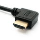 Cavo HDMI 1.4 Adattatore angolare a vite da 30 cm maschio a femmina in nero