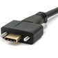 SYSTEM-S USB 3.1 Gen 2 Kabel 100 cm Typ C Stecker zu Buchse Schraube in Schwarz