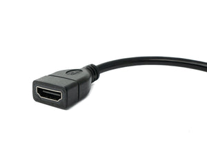 Cavo HDMI 1.4 Adattatore angolare standard maschio-femmina da 15 cm in nero