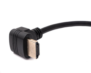 Cavo HDMI 1.4 Adattatore angolare standard maschio-femmina da 15 cm in nero