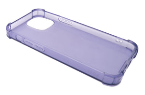 Coque de protection en silicone SYSTEM-S en coque transparente violette pour iPhone 13 Mini