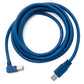 SYSTEM-S USB 3.0 Kabel 3 m Typ B Stecker zu Typ A Stecker Winkel in Blau