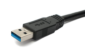 USB 3.0 cable 8 m type B male to A male adapter in black