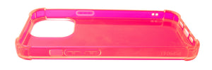 Funda protectora de silicona SYSTEM-S en funda transparente rosa para iPhone 13 Pro