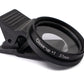 SYSTEM-S Makro Linse +1 Zoom Close Up Filter mit Clip in Schwarz