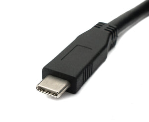 SYSTEM-S USB 3.1 One Way Kabel 8 m Typ C Stecker zu Stecker Adapter in Schwarz