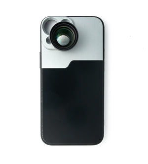 Zoom lens 3x telephoto lens filter with case in black for iPhone 13 Mini