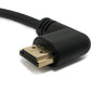 SYSTEM-S HDMI 1.4 cable 25 cm Type A male to male screw angle in black
