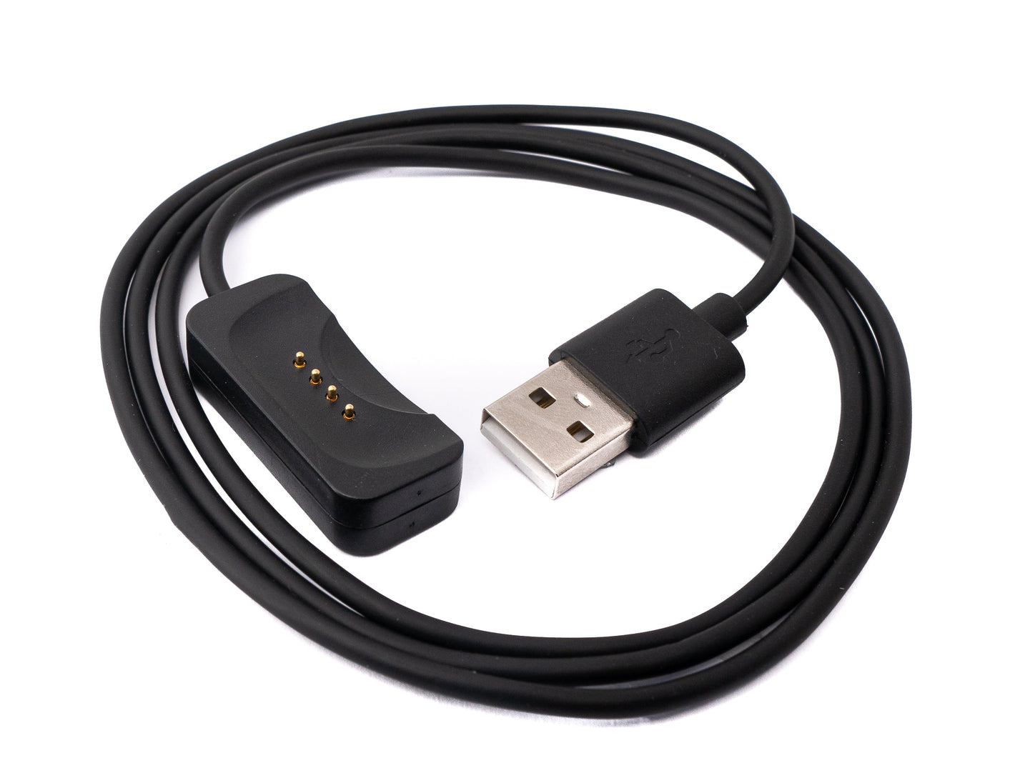 Cable USB 2.0 SYSTEM-S Cable de carga de 100 cm para smartwatch Oppo Watch 2 en color negro