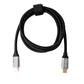 SYSTEM-S USB 3.1 Gen 2 100W Kabel 100 cm Typ C Stecker zu Stecker geflochten in Schwarz