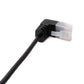 SYSTEM-S LAN Kabel 25 cm RJ45 8P8C STP Cat6 Stecker zu Stecker Winkel Schwarz