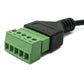 Cable USB 2.0 SYSTEM-S Adaptador de conector hembra tipo B de 30 cm a PCB de 5 pines negro