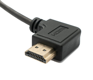 Cavo HDMI 1.4 Adattatore angolare a spirale standard maschio-maschio da 2 m in nero