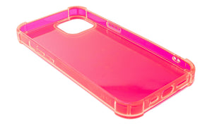 Coque de protection en silicone SYSTEM-S en coque transparente rose pour iPhone 13