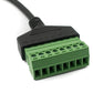 Cable LAN SYSTEM-S Conector hembra RJ45 de 30 cm a adaptador de enchufe PCB de 5 pines en negro