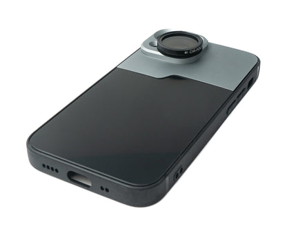 SYSTEM-S CPL Filter Circular Polarizer Lens with Case in Black for iPhone 13 Mini