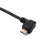 SYSTEM-S USB 2.0 Kabel 200 cm Typ A Stecker zu Micro B Stecker Spirale Winkel in Schwarz