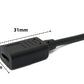 SYSTEM-S Cable USB 3.1 U Turn 180° Adaptador de ángulo tipo C macho a hembra de 30 cm en negro
