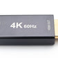 SYSTEM-S HDMI 1.4 4k HDTV adapter type A male to USB 3.1 type C female cable in black