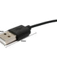 SYSTEM-S USB 2.0 Kabel 100 cm Ladestation für Realme Watch S Pro Smartwatch in Schwarz