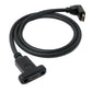 Câble USB 3.1 50 cm Type C mâle vers femelle adaptateur d'angle à vis en noir