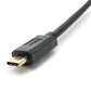 Cable SYSTEM-S USB 3.1 Gen 2 de 100 W, adaptador de tornillo tipo C macho a macho de 100 cm en negro