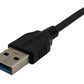 SYSTEM-S USB 3.1 Kabel 200 cm Typ C Stecker zu 3.0 Typ A Stecker in Schwarz