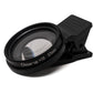 Juego de lentes macro SYSTEM-S Kit de filtros para primeros planos con zoom y bolsa con clip en negro