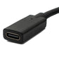 SYSTEM-S USB 3.1 Gen 2 100W Kabel 100 cm Typ C Stecker zu Buchse Schraube Winkel