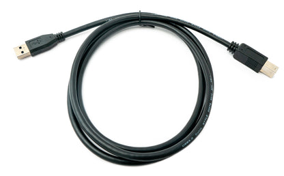 SYSTEM-S USB 3.0 Kabel 150 cm Typ B Stecker zu A Stecker Adapter in Schwarz